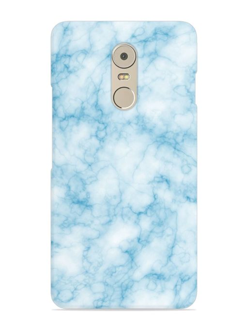 Blue White Natural Marble Snap Case for Lenovo K6 Note Zapvi