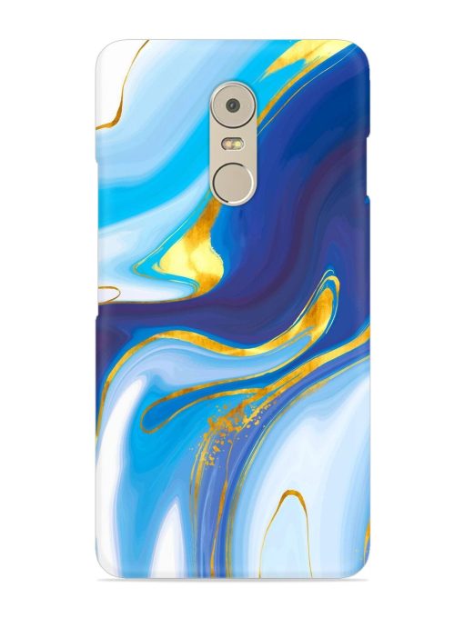 Watercolor Background With Golden Foil Snap Case for Lenovo K6 Note Zapvi