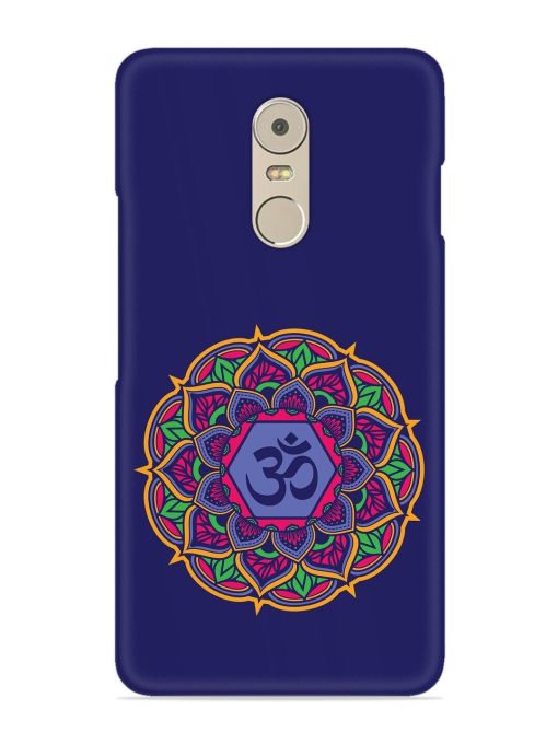 Om Mandala Art Blue Snap Case for Lenovo K6 Note Zapvi