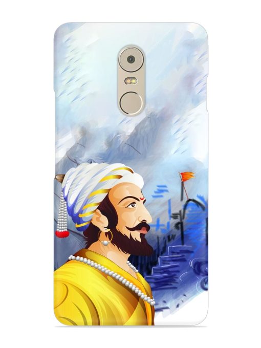 Shivaji Maharaj Color Paint Art Snap Case for Lenovo K6 Note