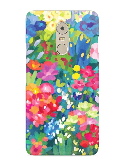 Watercolor Flower Art Snap Case for Lenovo K6 Note