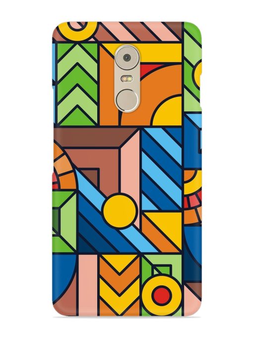 Colorful Geometric Snap Case for Lenovo K6 Note Zapvi