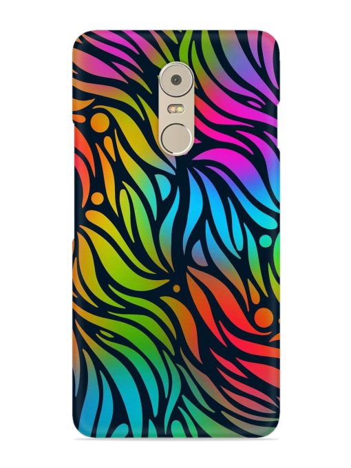 Abstract Leaf Design Snap Case for Lenovo K6 Note