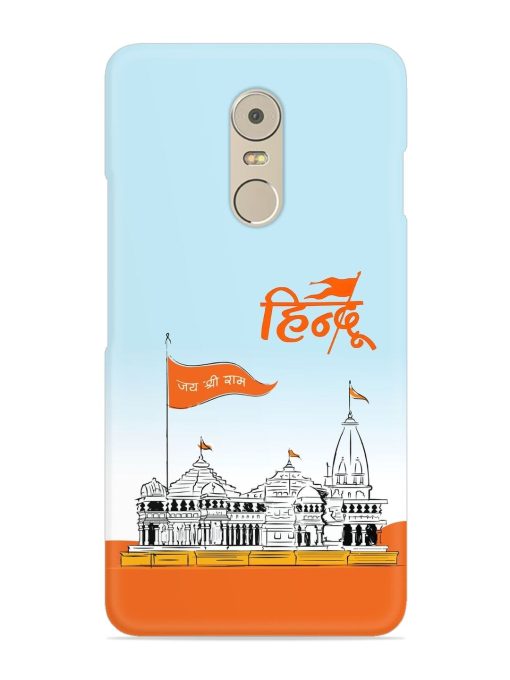 Ram Mandir Hindu Snap Case for Lenovo K6 Note Zapvi