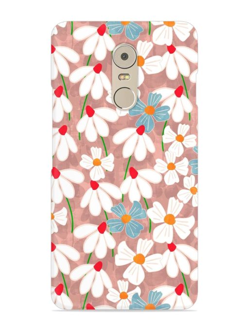 Abstract Petal Flowers Snap Case for Lenovo K6 Note Zapvi