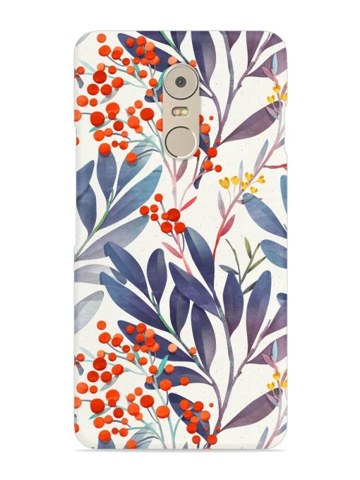 Seamless Floral Pattern Snap Case for Lenovo K6 Note