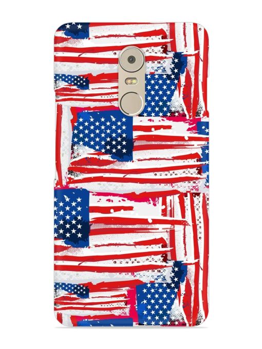 Usa Flag Seamless Snap Case for Lenovo K6 Note