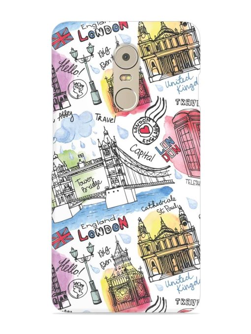 Vector London Landmark Snap Case for Lenovo K6 Note Zapvi