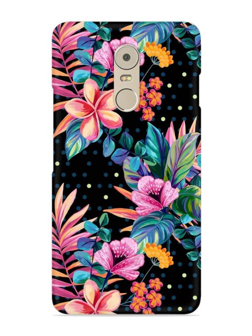 Seamless Floral Pattern Snap Case for Lenovo K6 Note