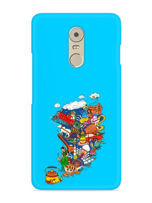 Vector Design Indian Snap Case for Lenovo K6 Note