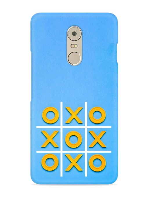 Yellow Plastic Crosses Snap Case for Lenovo K6 Note Zapvi