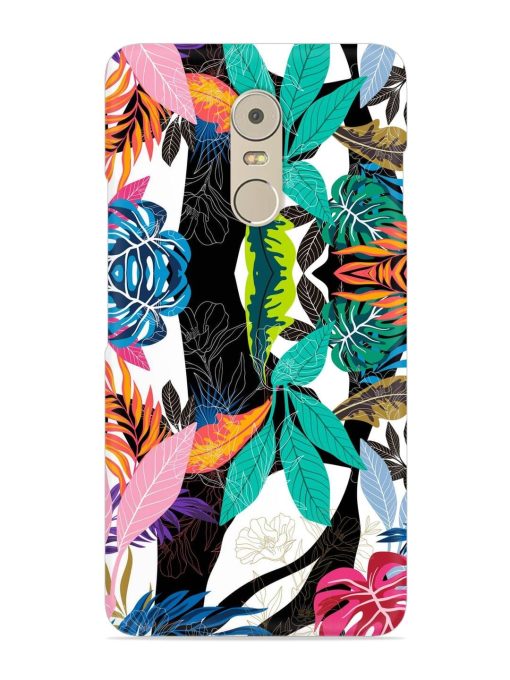 Floral Pattern Bright Snap Case for Lenovo K6 Note