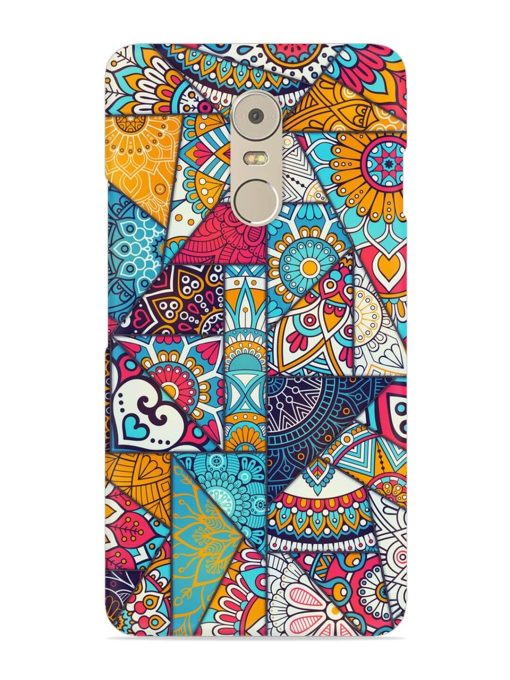 Patchwork Pattern Vintage Snap Case for Lenovo K6 Note