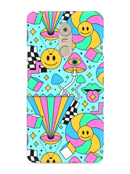 Trippy Rainbow 60S Snap Case for Lenovo K6 Note Zapvi