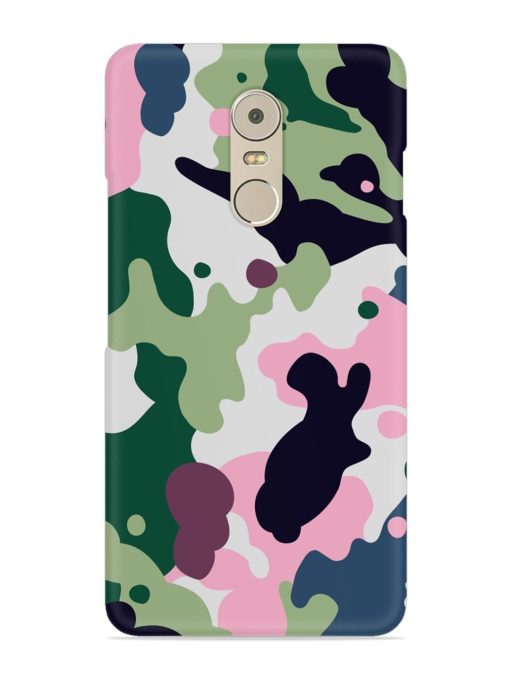 Seamless Funky Camouflage Snap Case for Lenovo K6 Note