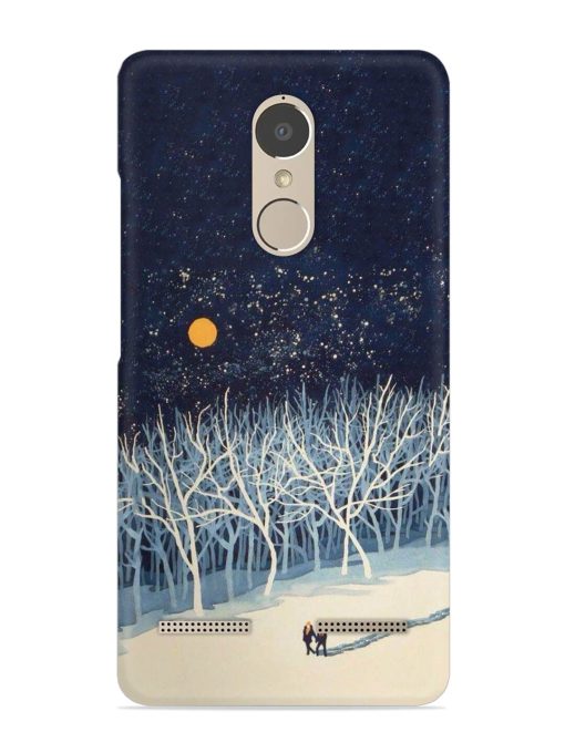 Full Moon Snowshoe Tour Snap Case for Lenovo K6 Power Zapvi