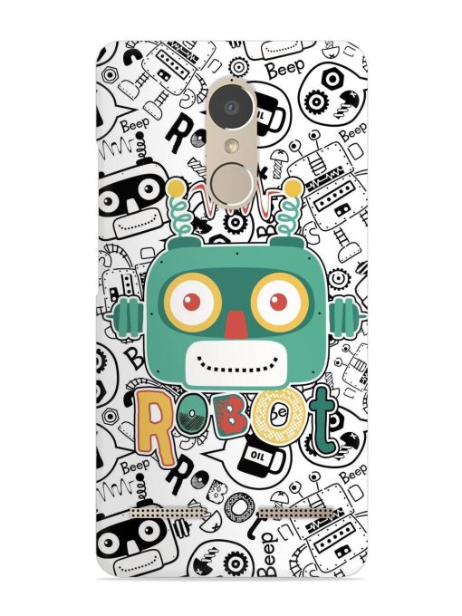 Robot Modern Seamless Pattern Snap Case for Lenovo K6 Power Zapvi