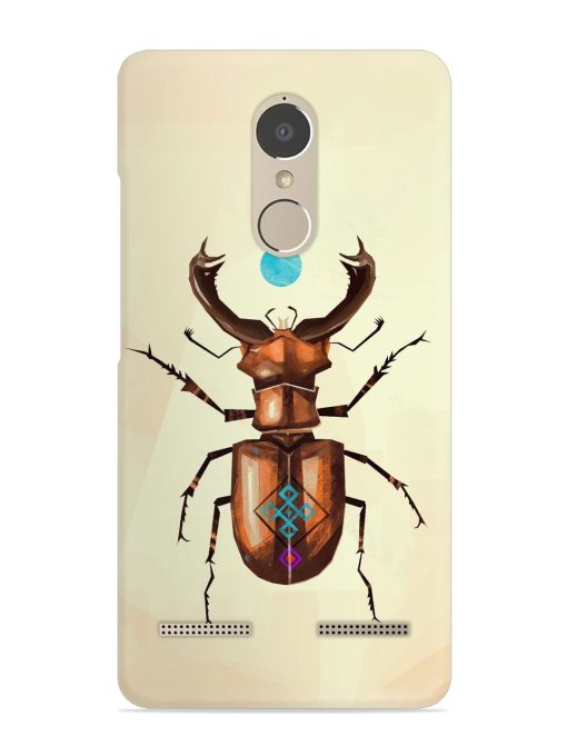 Stag Beetle Vector Snap Case for Lenovo K6 Power Zapvi