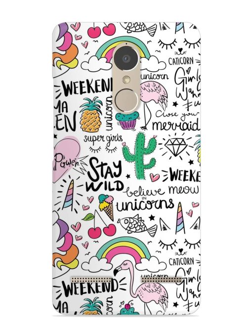 Unicorn Ice Cream Snap Case for Lenovo K6 Power Zapvi