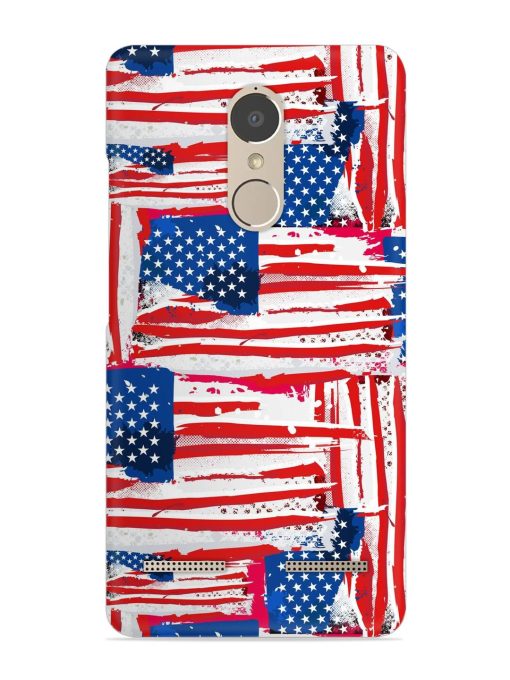 Usa Flag Seamless Snap Case for Lenovo K6 Power Zapvi