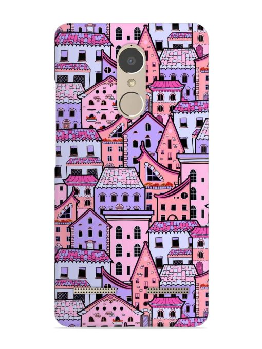 Seamless Pattern Houses Snap Case for Lenovo K6 Power