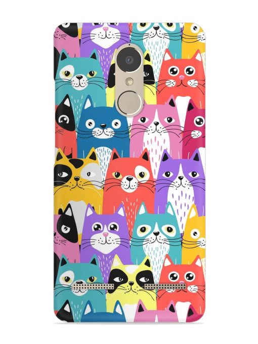 Funny Cartoon Cats Snap Case for Lenovo K6 Power Zapvi