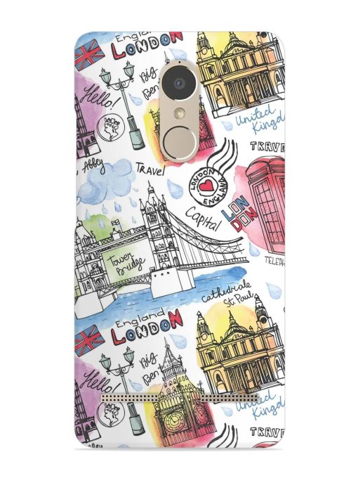 Vector London Landmark Snap Case for Lenovo K6 Power Zapvi