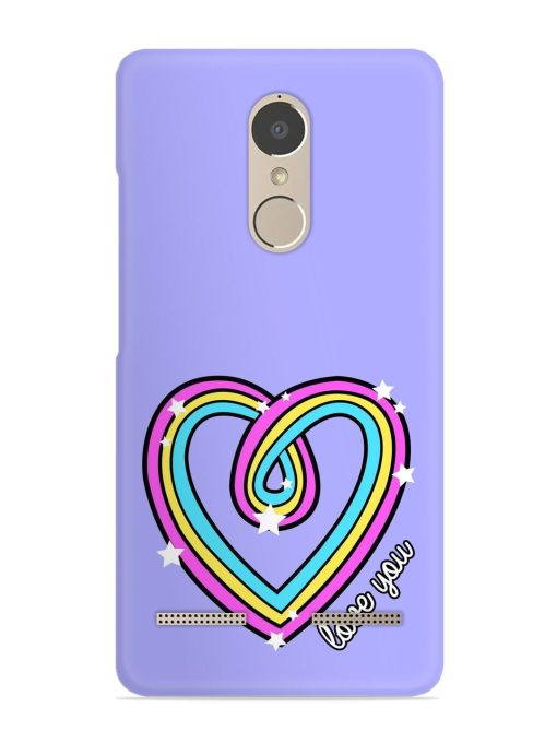 Colorful Rainbow Heart Snap Case for Lenovo K6 Power