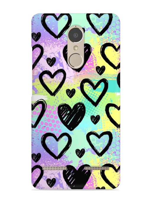 Bright Pattern Hearts Snap Case for Lenovo K6 Power Zapvi