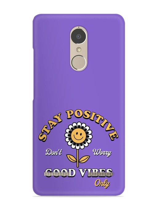 Retro Positive Flower Snap Case for Lenovo K6 Power Zapvi