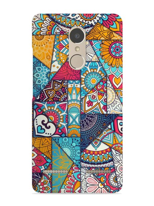 Patchwork Pattern Vintage Snap Case for Lenovo K6 Power