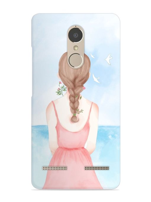 Watercolor Girl Vector Snap Case for Lenovo K6 Power