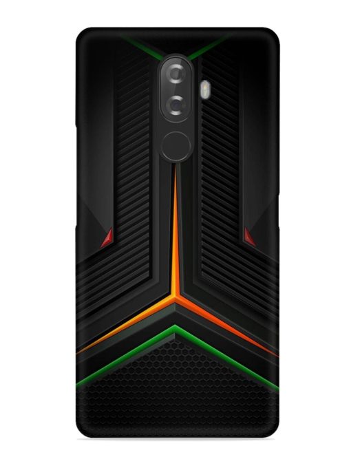 Orange Triangle Light Snap Case for Lenovo K8 Note Zapvi