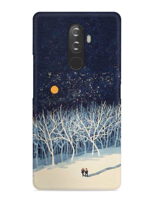 Full Moon Snowshoe Tour Snap Case for Lenovo K8 Note Zapvi