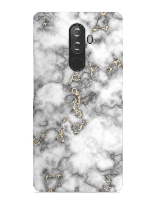 Gray And Gold Marble Snap Case for Lenovo K8 Note