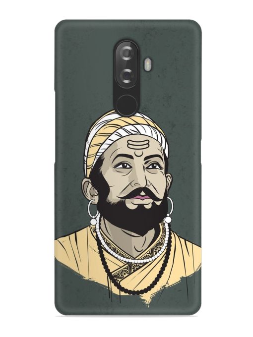 Shivaji Maharaj Vector Art Snap Case for Lenovo K8 Note