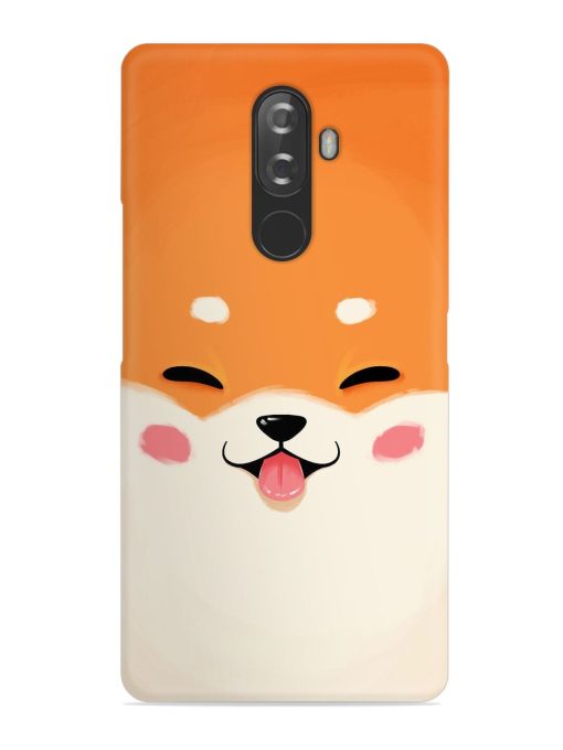 Cute Dog Face Vector Snap Case for Lenovo K8 Note