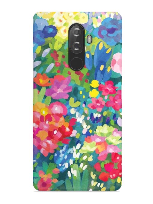 Watercolor Flower Art Snap Case for Lenovo K8 Note