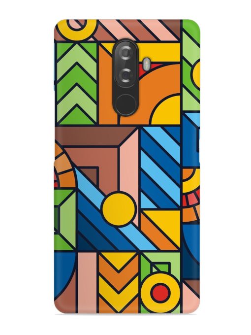 Colorful Geometric Snap Case for Lenovo K8 Note Zapvi