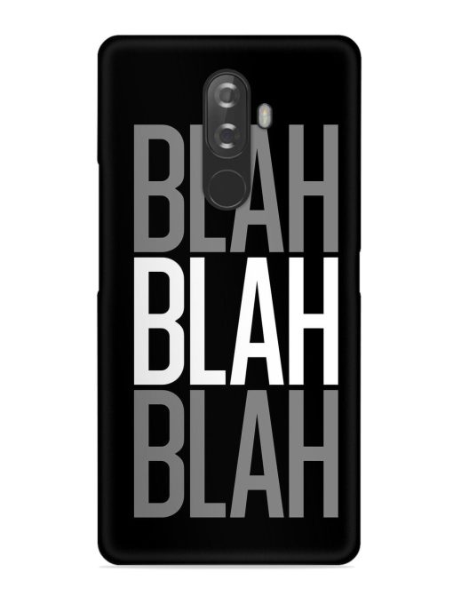 Blah Blah Blah Wallpaper Snap Case for Lenovo K8 Note