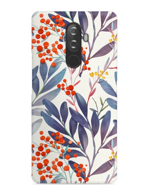 Seamless Floral Pattern Snap Case for Lenovo K8 Note Zapvi