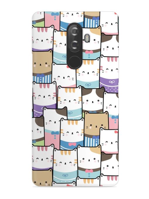 Cute Adorable Cat Snap Case for Lenovo K8 Note