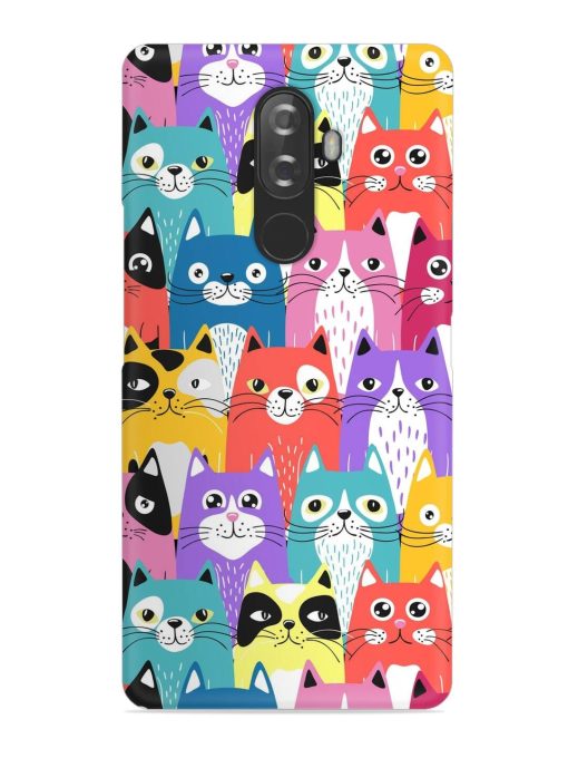 Funny Cartoon Cats Snap Case for Lenovo K8 Note