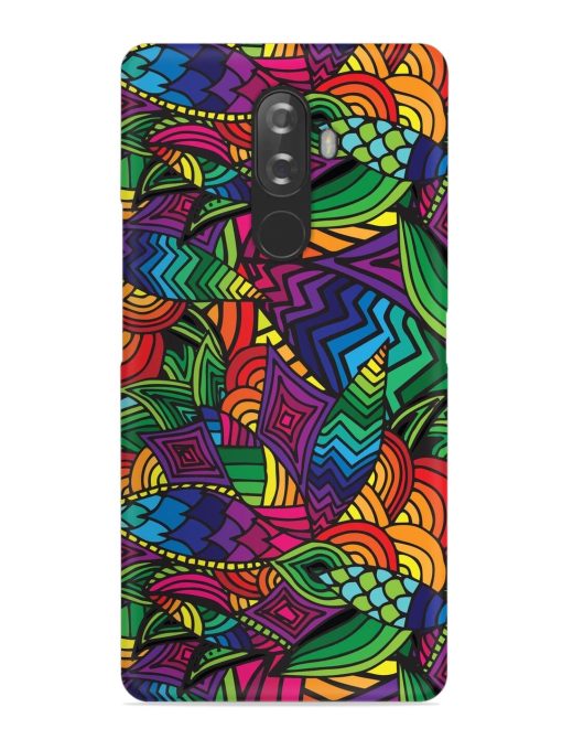 Abstract Multicolor Seamless Snap Case for Lenovo K8 Note Zapvi