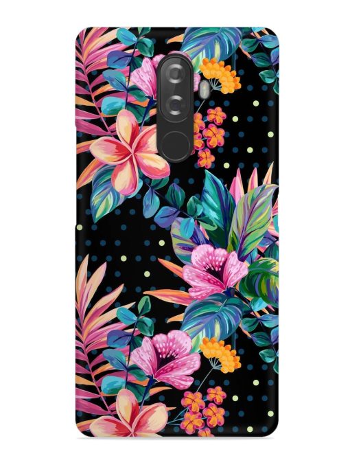 Seamless Floral Pattern Snap Case for Lenovo K8 Note Zapvi