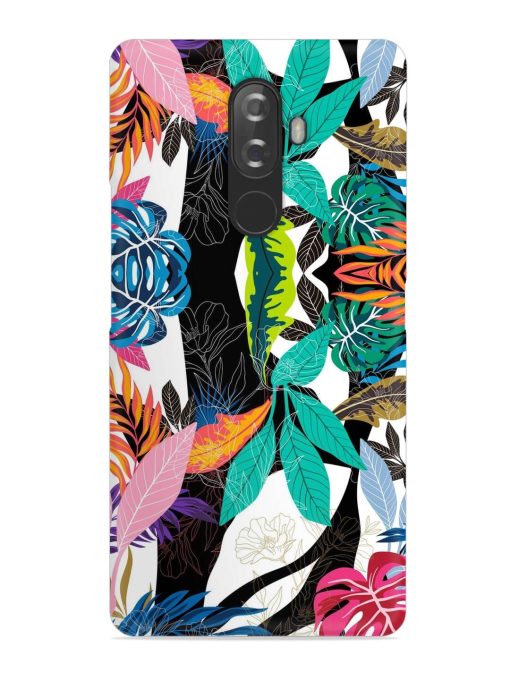 Floral Pattern Bright Snap Case for Lenovo K8 Note