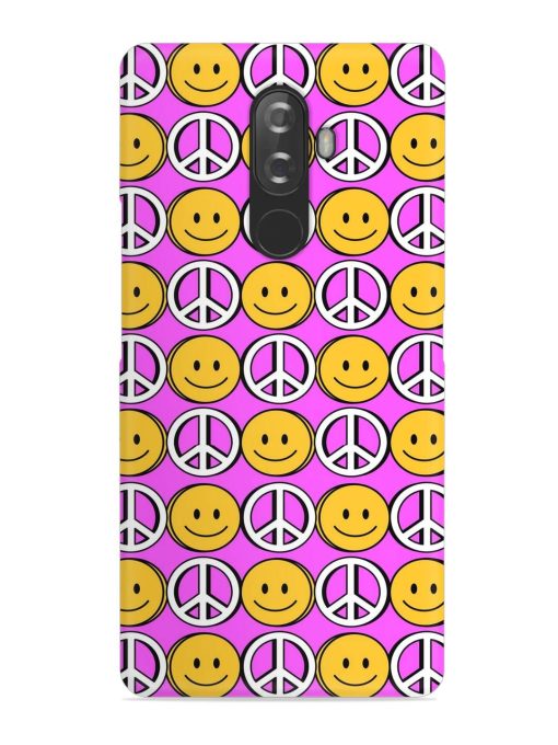 Smiley Face Peace Snap Case for Lenovo K8 Note