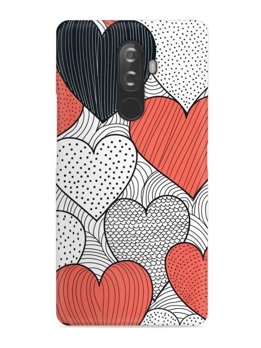 Girly Heart Seamless Snap Case for Lenovo K8 Note Zapvi