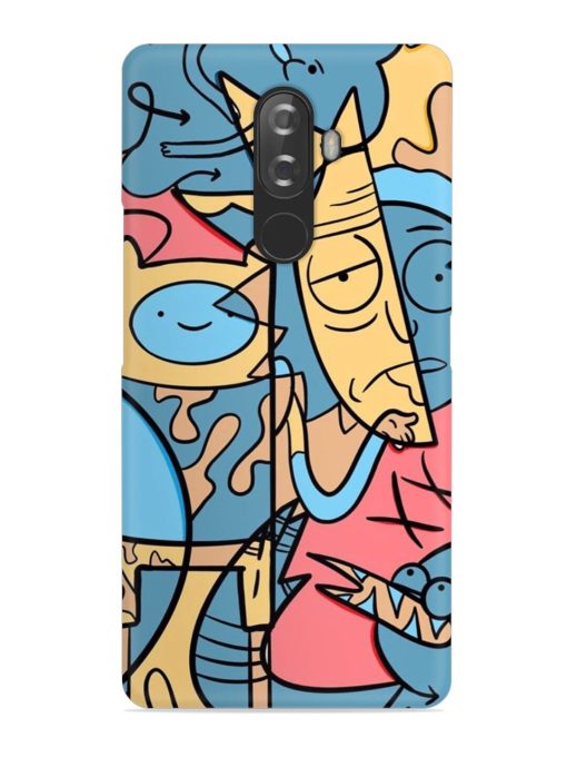 Silly Face Doodle Snap Case for Lenovo K8 Note