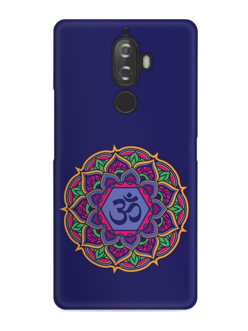 Om Mandala Art Blue Snap Case for Lenovo K8 Plus